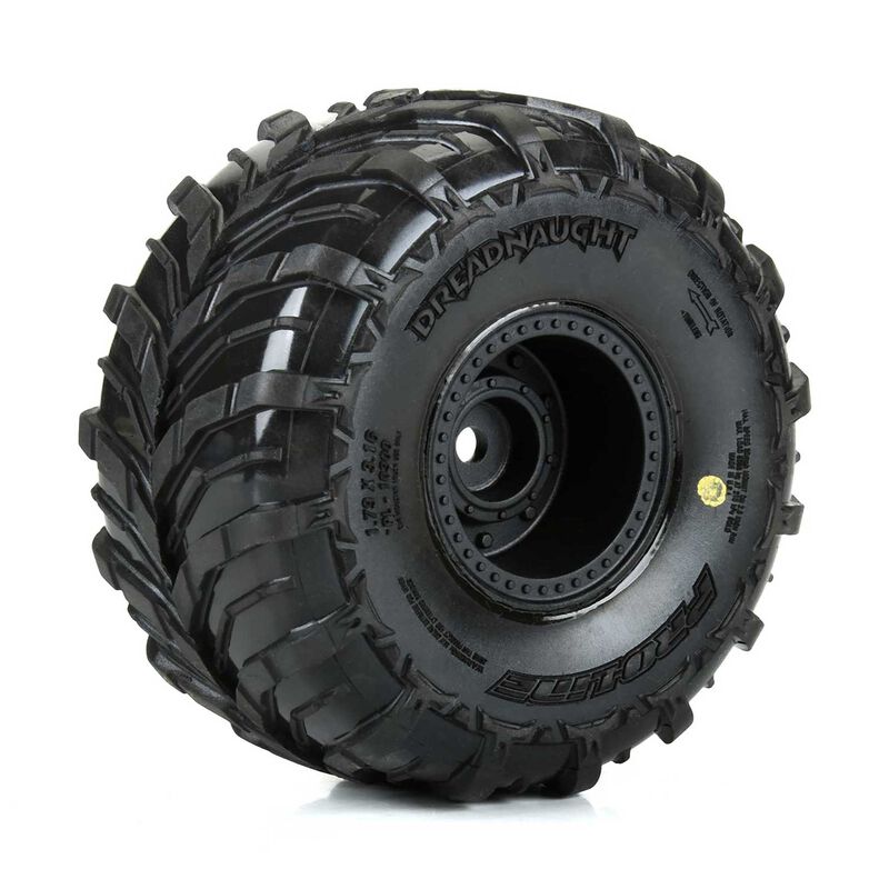 Neumáticos Dumont para arena/nieve 1/6 F/R 5,7" Neumáticos MTD 24 mm Black Raid (2)